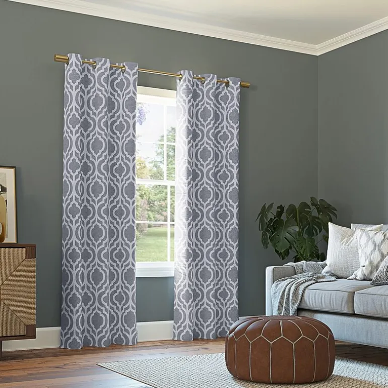 Sun Zero Eldon Grommet Top Blackout Single Curtain Panel