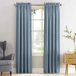 Sun Zero Emory Rod Pocket Energy Saving Light-Filtering Single Curtain Panel
