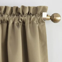 Sun Zero Emory Rod Pocket Energy Saving Light-Filtering Single Curtain Panel
