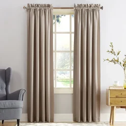Sun Zero Emory Rod Pocket Energy Saving Light-Filtering Single Curtain Panel