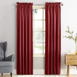 Sun Zero Emory Rod Pocket Energy Saving Light-Filtering Single Curtain Panel