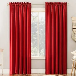 Sun Zero Emory Rod Pocket Energy Saving Light-Filtering Single Curtain Panel