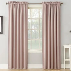 Sun Zero Emory Rod Pocket Energy Saving Light-Filtering Single Curtain Panel