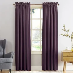 Sun Zero Emory Rod Pocket Energy Saving Light-Filtering Single Curtain Panel