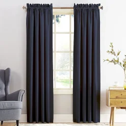 Sun Zero Emory Rod Pocket Energy Saving Light-Filtering Single Curtain Panel