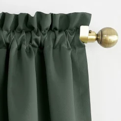 Sun Zero Emory Rod Pocket Energy Saving Light-Filtering Single Curtain Panel