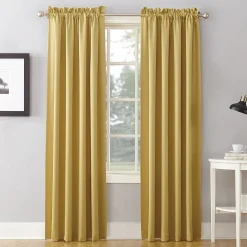 Sun Zero Emory Rod Pocket Energy Saving Light-Filtering Single Curtain Panel