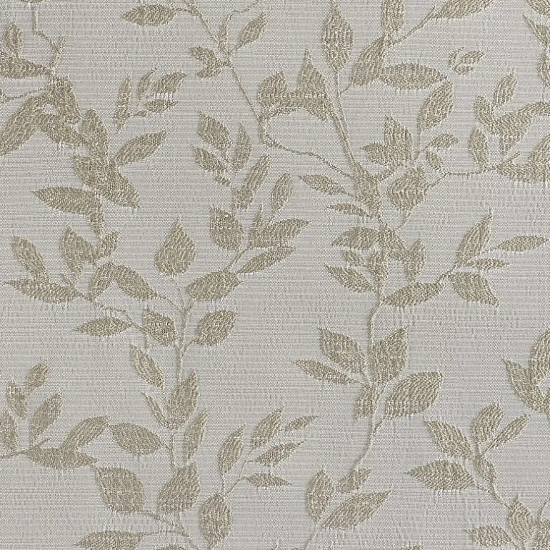 Sun Zero Estelle Foliage Woven Back Tab Light-Filtering Set of 2 Curtain Panel
