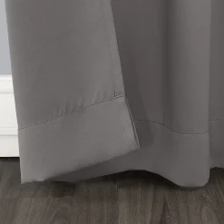 Sun Zero Evan Blackout Grommet Top Single Patio Door Curtain