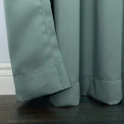 Sun Zero Evan Blackout Grommet Top Single Patio Door Curtain