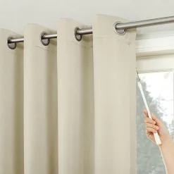 Sun Zero Evan Blackout Grommet Top Single Patio Door Curtain
