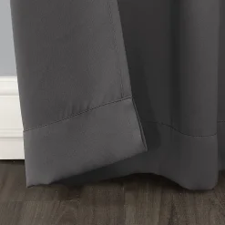 Sun Zero Evan Blackout Grommet Top Single Patio Door Curtain