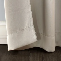 Sun Zero Evan Blackout Grommet Top Single Patio Door Curtain