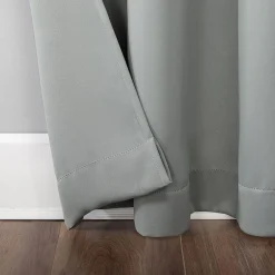 Sun Zero Evan Blackout Grommet Top Single Patio Door Curtain