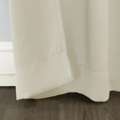 Sun Zero Evan Blackout Grommet Top Single Patio Door Curtain