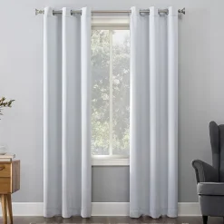 Sun Zero Evan Grommet Top Energy Saving Blackout Single Curtain Panel