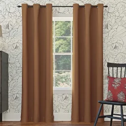 Sun Zero Evan Grommet Top Energy Saving Blackout Single Curtain Panel