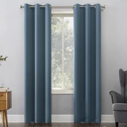 Sun Zero Evan Grommet Top Energy Saving Blackout Single Curtain Panel