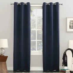 Sun Zero Evan Grommet Top Energy Saving Blackout Single Curtain Panel