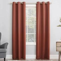 Sun Zero Evan Grommet Top Energy Saving Blackout Single Curtain Panel