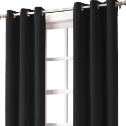 Sun Zero Evan Grommet Top Energy Saving Blackout Single Curtain Panel