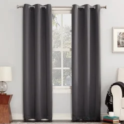 Sun Zero Evan Grommet Top Energy Saving Blackout Single Curtain Panel