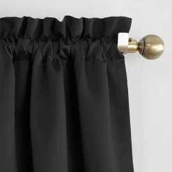 Sun Zero Evan Rod Pocket Energy Saving Blackout Single Curtain Panel
