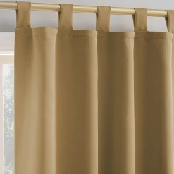 Sun Zero Evan Tab Top Energy Saving Blackout Single Curtain Panel