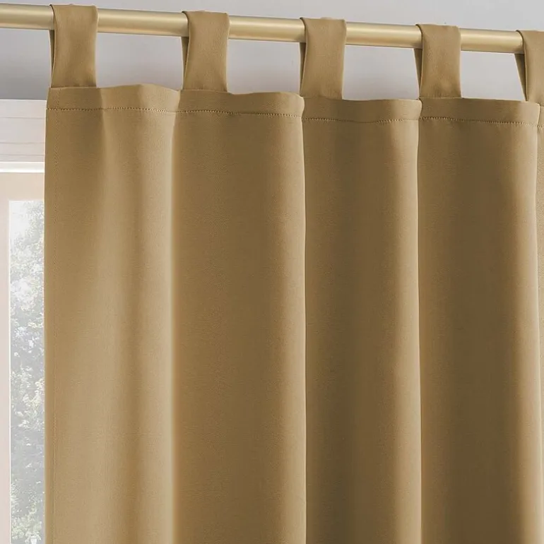 Sun Zero Evan Tab Top Energy Saving Blackout Single Curtain Panel