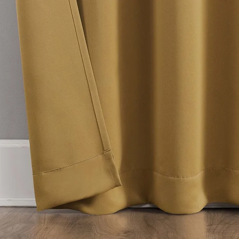 Sun Zero Evan Tab Top Energy Saving Blackout Single Curtain Panel