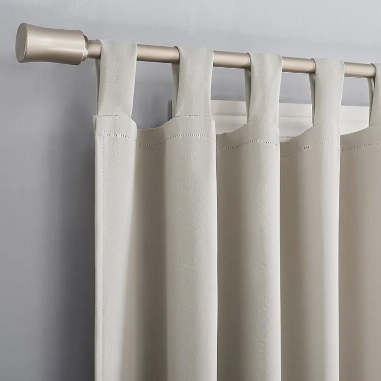 Sun Zero Evan Tab Top Energy Saving Blackout Single Curtain Panel