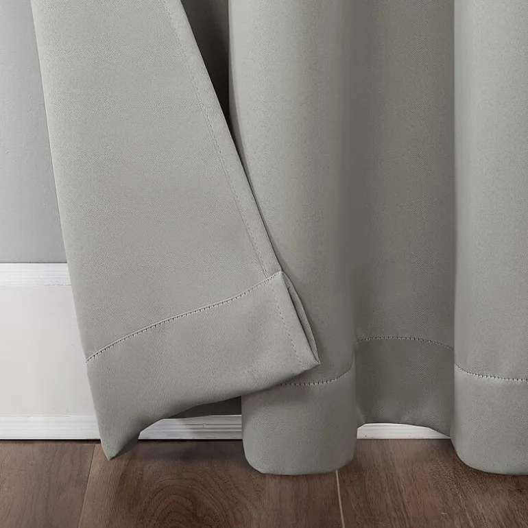 Sun Zero Evan Tab Top Energy Saving Blackout Single Curtain Panel