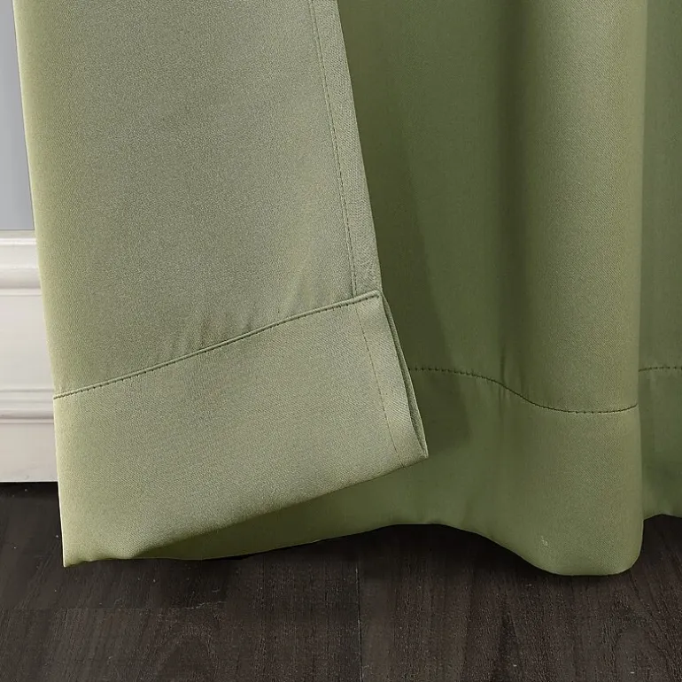 Sun Zero Evan Tab Top Energy Saving Blackout Single Curtain Panel