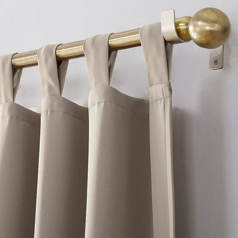 Sun Zero Evan Tab Top Energy Saving Blackout Single Curtain Panel