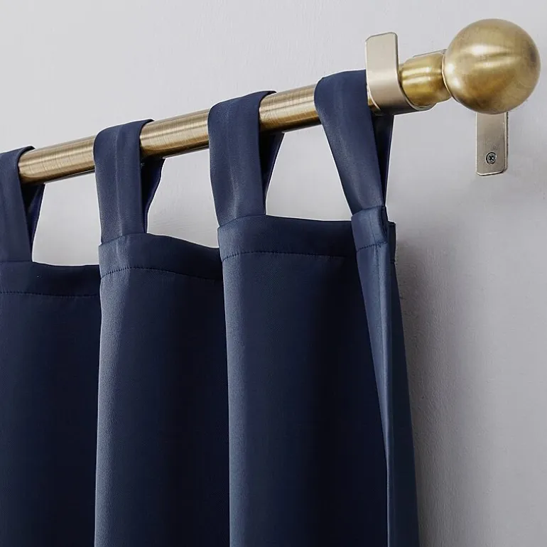 Sun Zero Evan Tab Top Energy Saving Blackout Single Curtain Panel