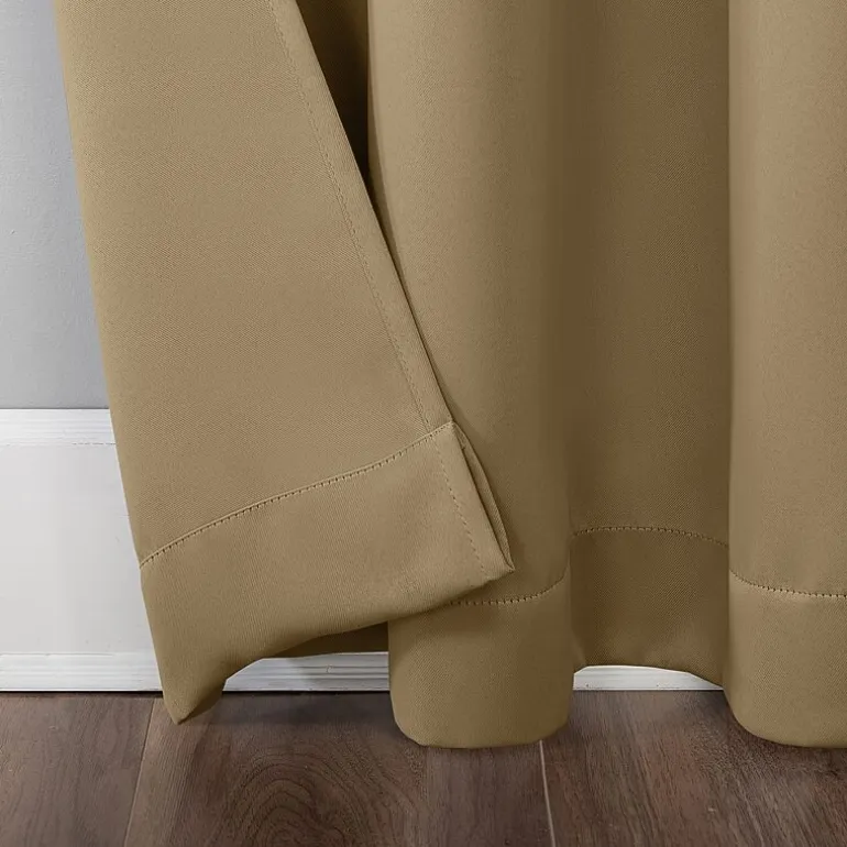 Sun Zero Evan Tab Top Energy Saving Blackout Single Curtain Panel