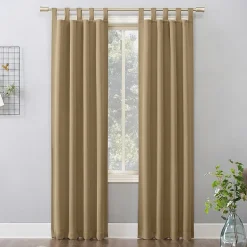 Sun Zero Evan Tab Top Energy Saving Blackout Single Curtain Panel