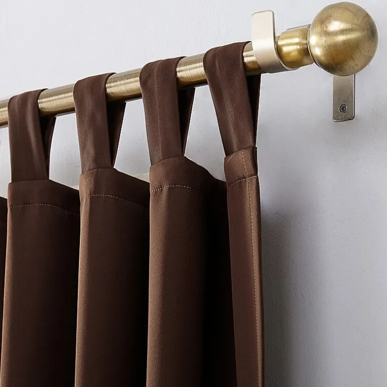 Sun Zero Evan Tab Top Energy Saving Blackout Single Curtain Panel