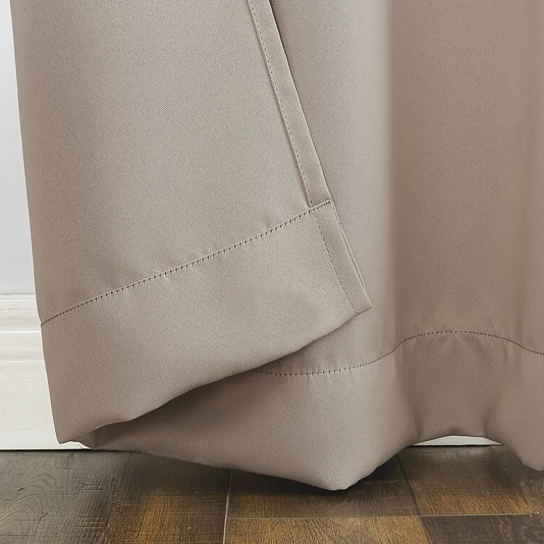 Sun Zero Evan Tab Top Energy Saving Blackout Single Curtain Panel