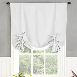 Sun Zero Evantieup Blackout Rod Pocket Single Tie-Up Shade