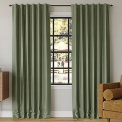 Sun Zero Evelina Faux Dupioni Silk Thermal Extreme Back Tab Energy Saving 100% Blackout Single Curtain Panel
