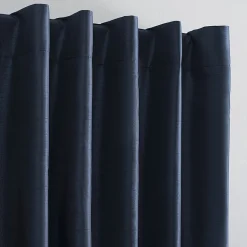 Sun Zero Evelina Faux Dupioni Silk Thermal Extreme Back Tab Energy Saving 100% Blackout Single Curtain Panel