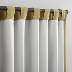 Sun Zero Evelina Faux Dupioni Silk Thermal Extreme Back Tab Energy Saving 100% Blackout Single Curtain Panel