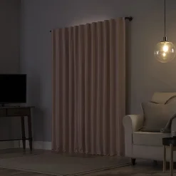 Sun Zero Evelina Faux Dupioni Silk Thermal Extreme Back Tab Energy Saving 100% Blackout Single Curtain Panel