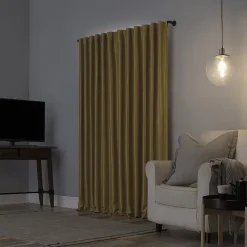 Sun Zero Evelina Faux Dupioni Silk Thermal Extreme Back Tab Energy Saving 100% Blackout Single Curtain Panel