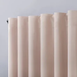 Sun Zero Evelina Faux Dupioni Silk Thermal Extreme Back Tab Energy Saving 100% Blackout Single Curtain Panel