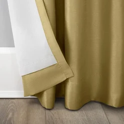 Sun Zero Evelina Faux Dupioni Silk Thermal Extreme Back Tab Energy Saving 100% Blackout Single Curtain Panel