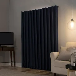 Sun Zero Evelina Faux Dupioni Silk Thermal Extreme Back Tab Energy Saving 100% Blackout Single Curtain Panel