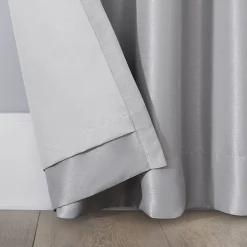 Sun Zero Evelina Faux Dupioni Silk Thermal Extreme Back Tab Energy Saving 100% Blackout Single Curtain Panel