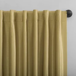 Sun Zero Evelina Faux Dupioni Silk Thermal Extreme Back Tab Energy Saving 100% Blackout Single Curtain Panel